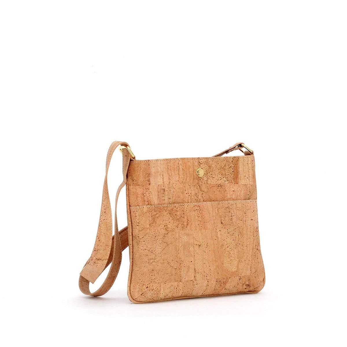 Georgia Slim Cork Crossbody – Lightweight Vegan Travel Bag Made in