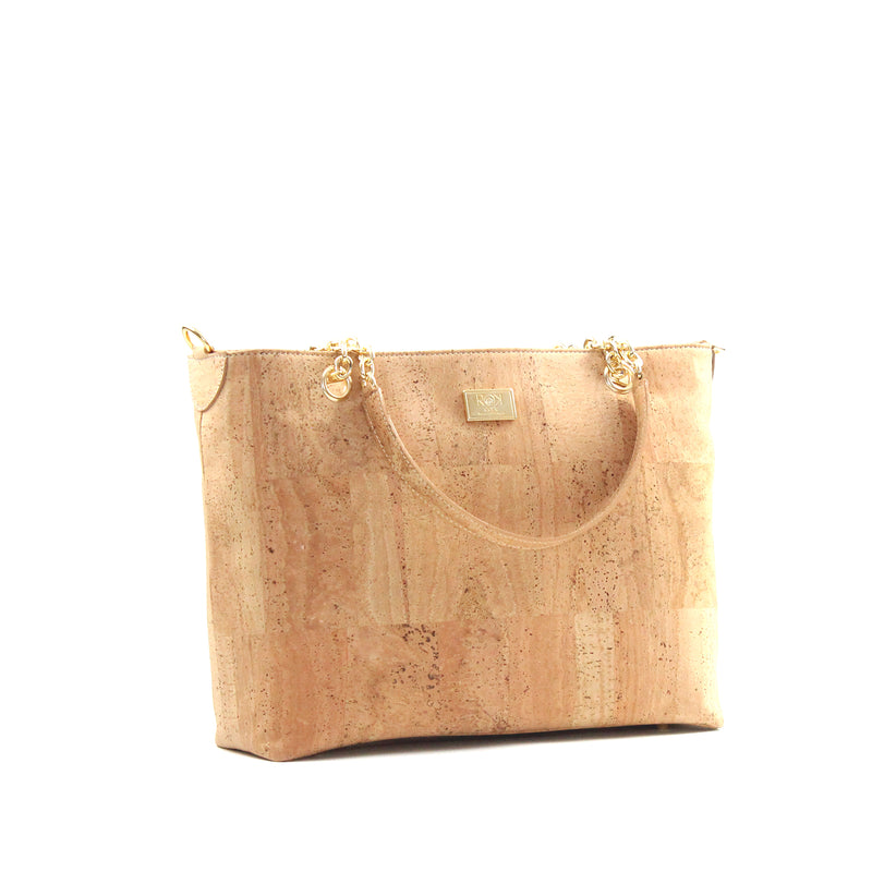 Mary Ellen Luxe Cork Tote | Natural