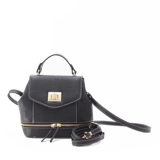 Suzy Q Mini Cork Backpack – Convertible Vegan Crossbody Bag – Rok Cork