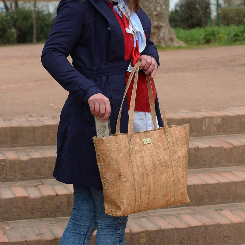 Eco-Fashion Cork Tote by Natalie Therese | My Organic Access