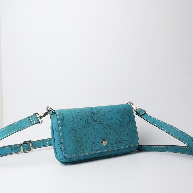 SMALL CROSSBODY WALLET - TURQUOISE - LAST ONE