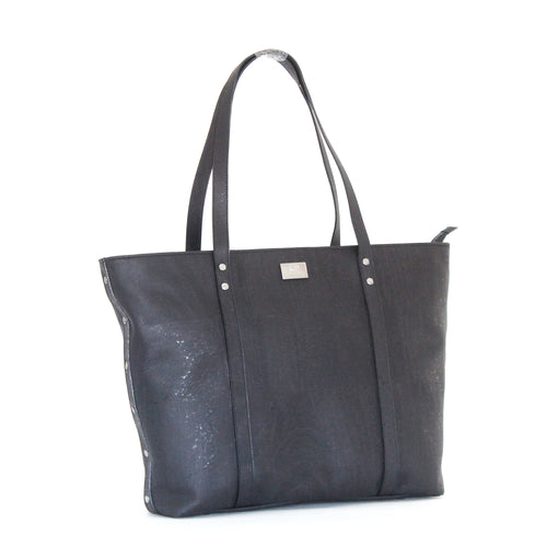cork tote handbag in black cork spring lightweight bags 